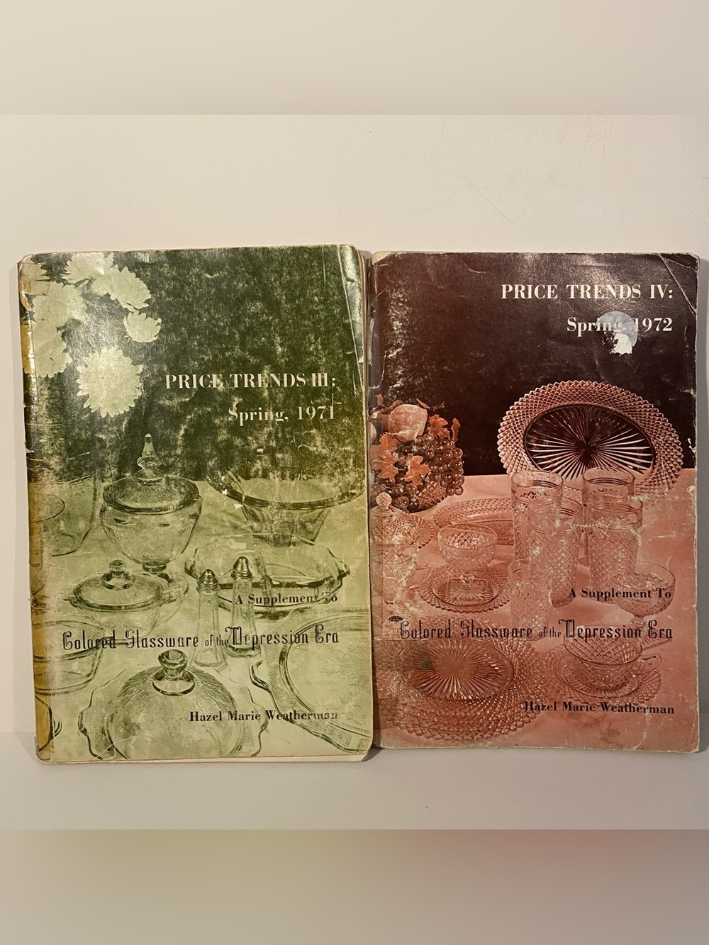 *SALE* Vintage Price Trends Spring 1971 1972 Booklets Depression Era Glassware